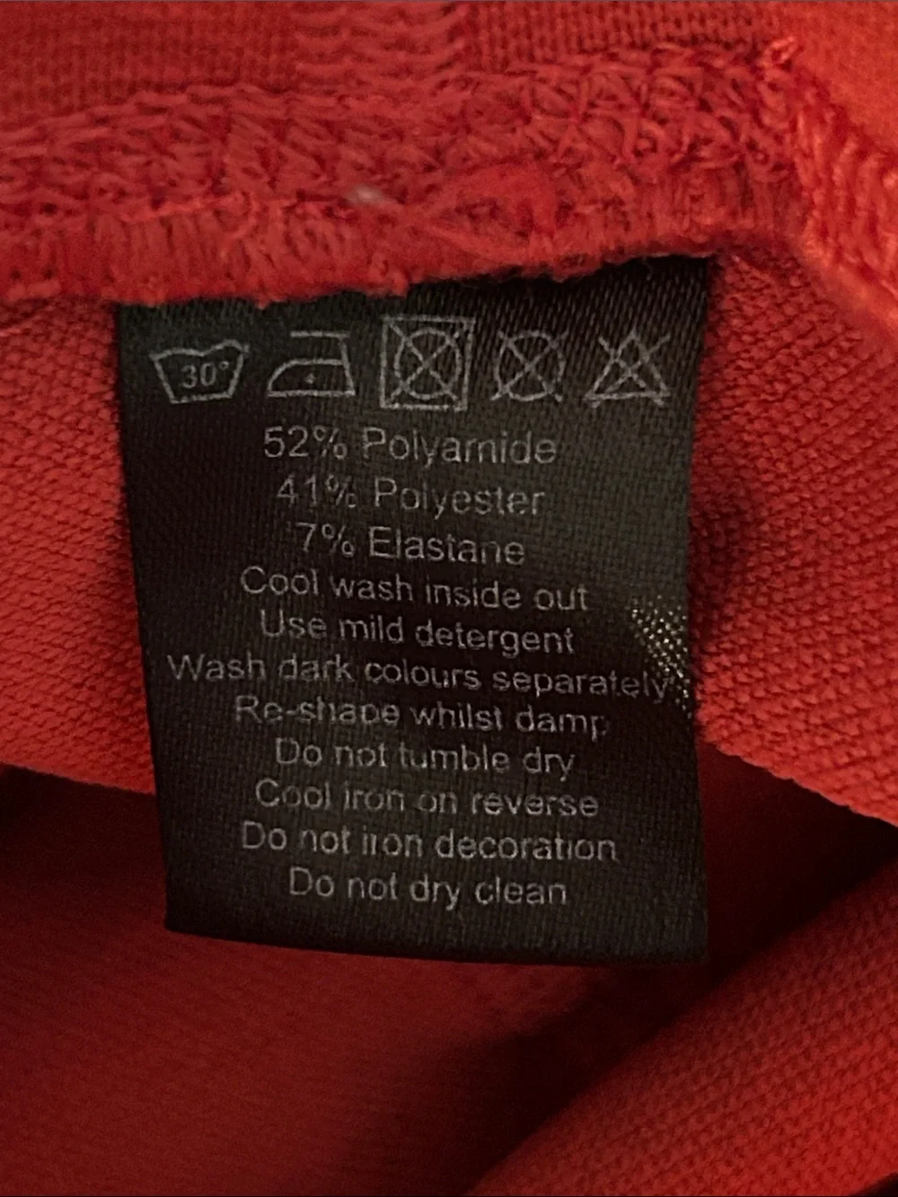 Alphalete Leggings size Small Red Orange Ribbed Detail